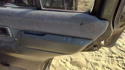 94 Pathfinder Passenger Right Rear Door Trim Panel With Switches Back Gray