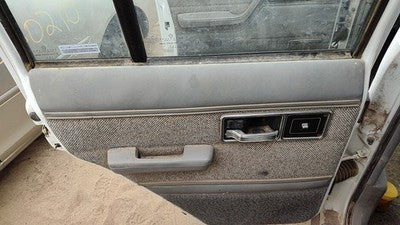 1992 Jeep Cherokee Driver Left Rear Door Trim Panel With Switches Back Gray