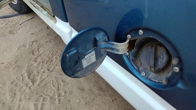 1991 Chevy Silverado 1500 Fuel Tank Door With Hinge Gas Lid Oem Filler