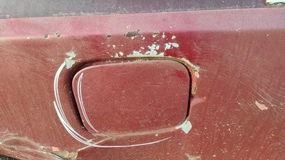1979 Ford F150 Fuel Tank Door With Hinge Gas Lid Oem Filler Maroon