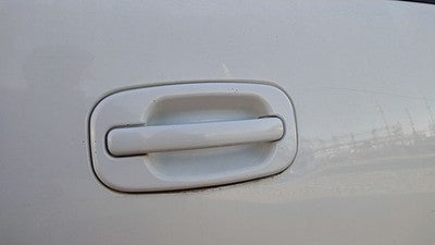 00-04 Suburban Passenger Right Rear Outside Door Handle Back 50U Summit White