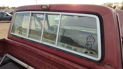 1975-1979 Ford F150 Back Glass Rear Window Oem Dt04590cl