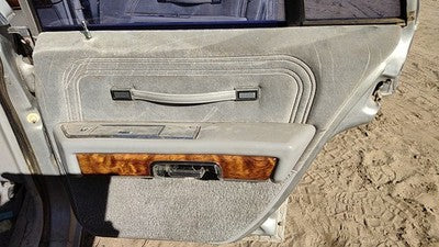 85 Grand Marquis Passenger Right Rear Door Trim Panel With Switches Back Gray