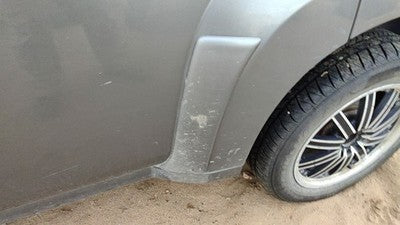06-07 Chevy Hhr Driver Left Rear Moulding From Door Back Trim Strip Silver 42U