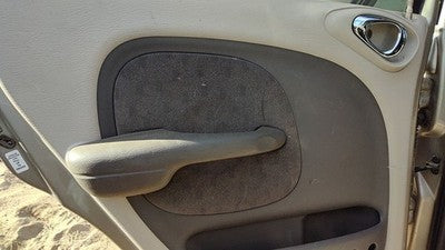 01-02 Pt Cruiser Driver Left Rear Door Trim Panel With Switches Back Fl Taupe