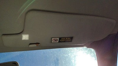 1997 Ford Aspire Passenger Right Sun Visor Oem Gray