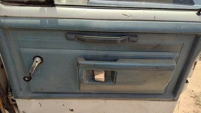 1984 Dodge Ram W250 Passenger Right Front Inside Door Trim Panel Blue