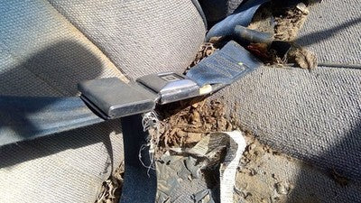 1991 Chevy Caprice Passenger Right Front Seat Belt Buckle Receiver Oem Blue