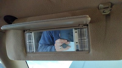 1994 Jeep Grand Cherokee Driver Left Sun Visor Oem Gray