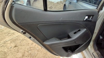 2011-14 Kia Optima Sx Driver Left Rear Inside Door Trim Panel Only Back Black Va