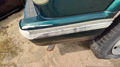 1996 S10 Blazer Passenger Right Rear Moulding Bumper End Cap Oem Green