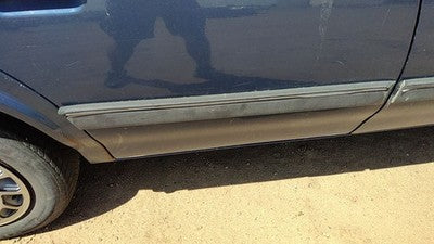 94 Olds Cutlass Ciera Passenger Right Rear Moulding From Door Back Trim Blue