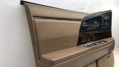 92 Buick Park Ave Ultra Driver Left Front Door Trim Panel With Master Switch Tan