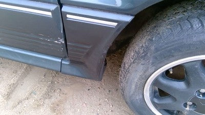 91 Mitsubishi Galant Vr-4 Passenger Right Moulding From Fender Trim Strip Green