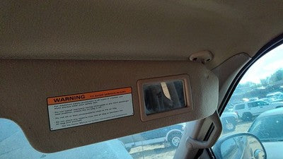 1997 Ford F150 Passenger Right Sun Visor Oem Tan Mx
