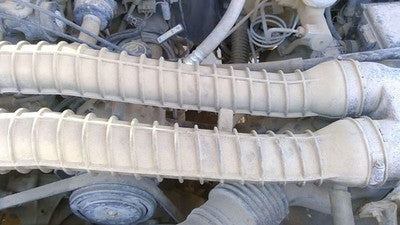 1993 Ford F250 Air Intake Tube Pair Set Resonator Pipe Elbow Rubber Hose 5.8L