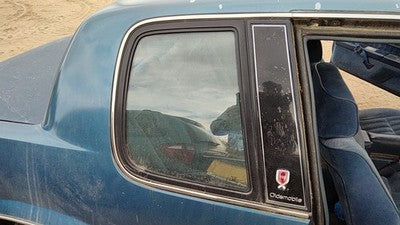 86-91 Cutlass Calais Passenger Right Rear Quarter Glass Back Side Window 2 Door