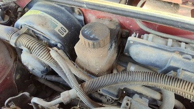 1985-1986 Pontiac Sunbird Power Steering Fluid Remote Reservoir Tank Oem 1.8L