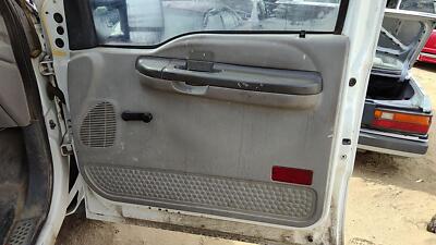 99-01 F250 Super Duty Passenger Right Front Inside Door Trim Panel Only Oem Gray