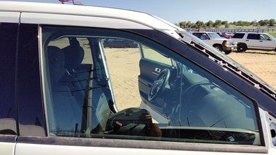 11-17 Explorer Police Interceptor Passenger Right Front Side Window Door Glass