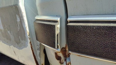 1984 Dodge D350 Passenger Right Rear Lower Moulding On Cab Corner Oem
