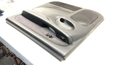01 02 Sierra 2500 Hd Passenger Right Rear Door Panel With Switches Graphite 12D