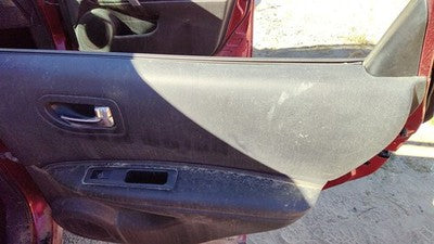 08-13 Rogue Passenger Right Rear Door Trim Panel With Switches Back G Black
