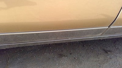 85 Olds 88 Passenger Right Rear Moulding From Door Back Trim Strip Lower Chrome
