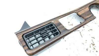 89-91 Pontiac Bonneville Driver Left Woodgrain Dash Trim Bezel Below Speedometer