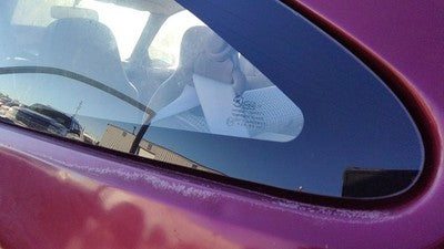 1994-1997 Ford Aspire Driver Left Rear Quarter Glass Back Side Window Oem