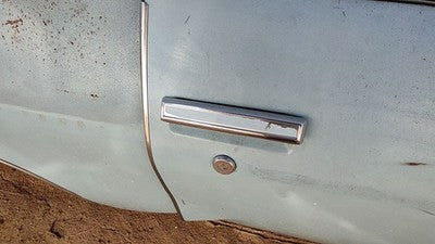 1975 Cutlass Supreme Passenger Right Front Outside Door Handle Blue 2 Door Coupe