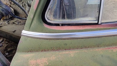 1953 Chevy Bel Air 150 Sedan Driver Left Front Moulding From Door Trim Chrome