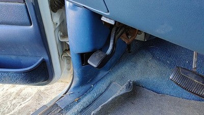1995 Ford F150 Driver Passenger Right Left Lower Kick Trim Panel Set Blue Pair