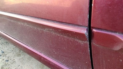 04-06 Galant Driver Left Front Moulding From Door Trim Strip P06 Ultra Red Pearl