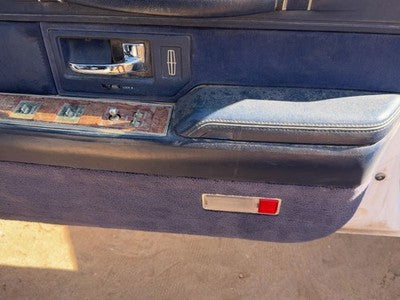94 Lincoln Town Car Passenger Right Front Door Trim Panel With Switches Blue Dp