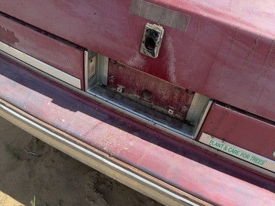 1986-1989 Olds 88 License Plate Trim Surround Panel Oem Tail Trunk Finish