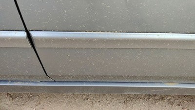 07-12 Nissan Altima Driver Left Rear Moulding From Door Back Trim Strip Gray W40