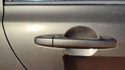 06-11 Honda Civic Passenger Right Rear Outside Door Handle Sedan Gy Galaxy Gray