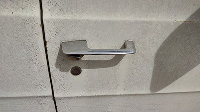 1974 Dodge Van B200 Passenger Right Front Outside Door Handle Oem White