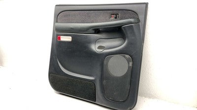 01 02 Sierra 2500 Hd Driver Left Rear Door Panel With Switches Back Graphite 12D