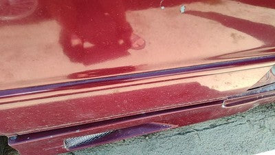94-96 Honda Accord Passenger Right Rear Moulding From Door Back Trim Strip Red
