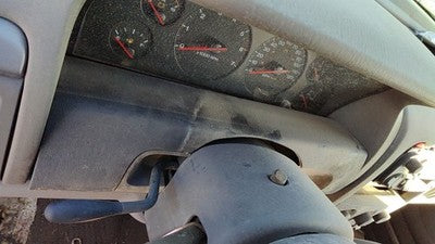 99-04 Jeep Grand Cherokee Trim Bezel Below Speedometer Dash Surround Panel Gray
