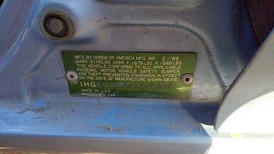 1988-1991 Honda Civic Starter Motor 1.5L 06312Pm7506rm