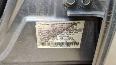 07-18 Altima Passenger Right Front Spindle Steering Knuckle With Wheel Hub
