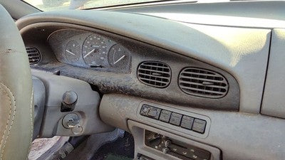 1997 Ford Aspire Trim Bezel Around Speedometer Oem Dash Surround Panel Gray