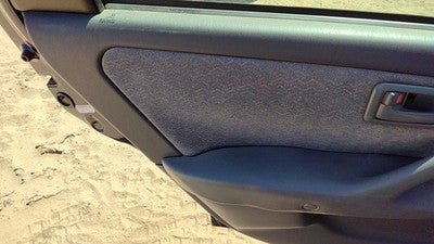 99-01 Toyota Camry Driver Left Rear Door Trim Panel With Switches Back Gray 10