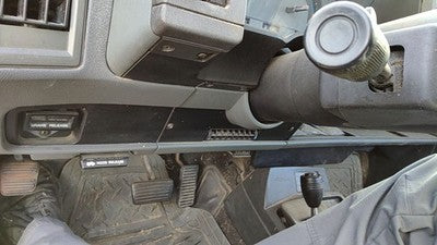86-93 Chevy S10 Pickup Lower Dash Under Column Knee Bolster Trim Panel Dark Gray