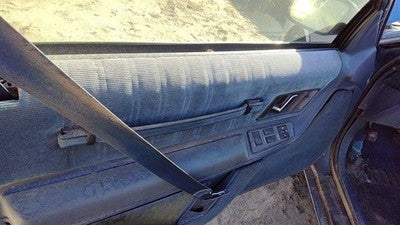 89 Olds Cutlass Cierra Driver Left Front Door Trim Panel With Master Switch Blue