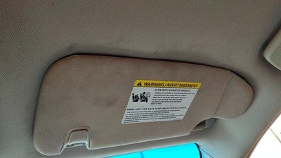 2010-2012 Ford Fusion Passenger Right Sun Visor Oem Charcoal Fw Ae5z5404104aa