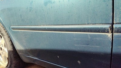 06-08 Sonata Passenger Right Rear Moulding From Door Back Trim Strip Blue